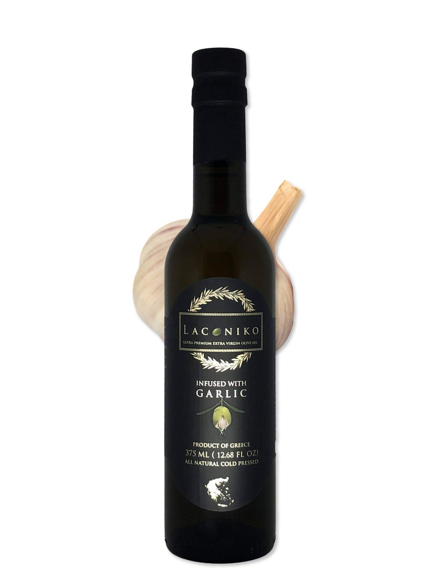 Laconiko Extra Virgin Olive Oil - Garlic Flavor, 12.7 Fl Oz (Pack of 1)