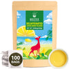 Wt Weetee Organic Decaf Green Tea With Lemon Flavor, Decaffeinated Lemon Green Tea Bags 100 Count, Refreshing & Soothing, Super