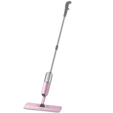 True & Tidy Multi-Surface Spray Mop With Refillable Water Bottle, Spray-250, Pink