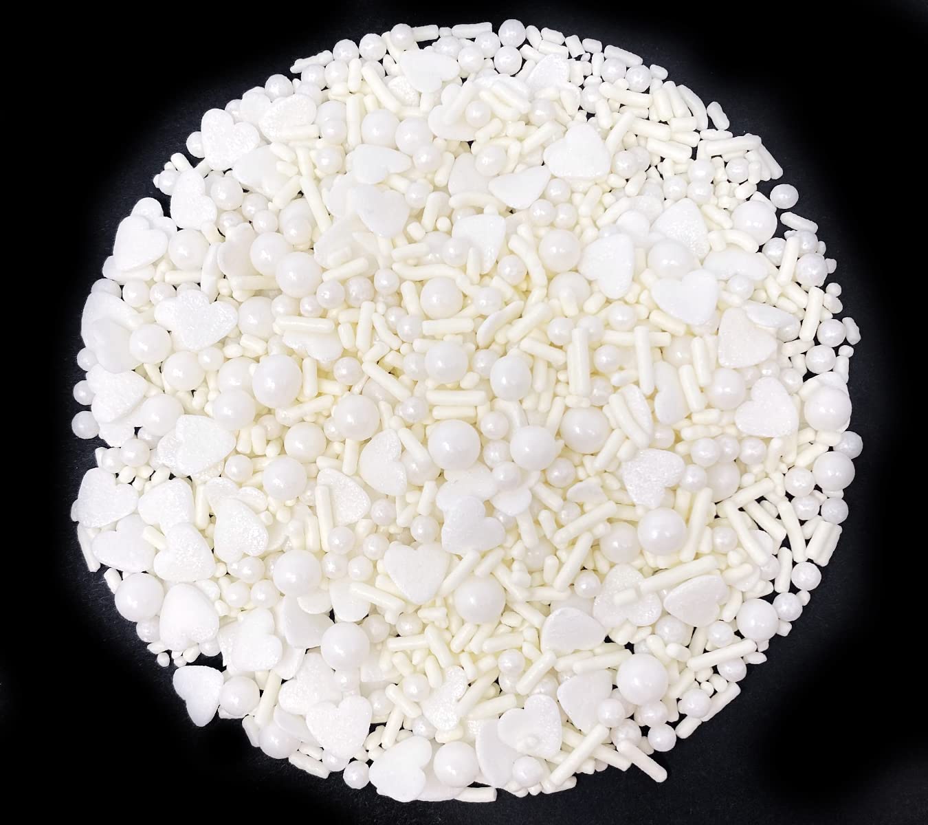 Mystic Sprinkles Wedding/Bridal Sprinkles Mixes (Happily Ever After In White Sprinkle Mix 3.8Oz)