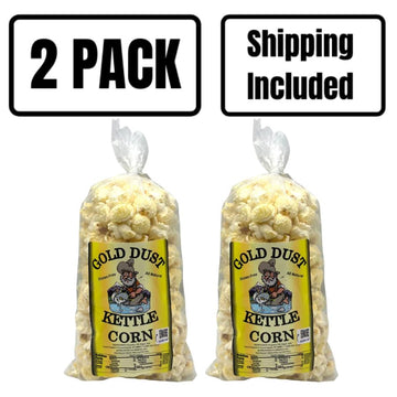 Gold Dust Kettle Corn | Kettle Corn | Sweet And Salty | Non Gmo | Fresh Popped Popcorn | Kettle Popcorn | Made In Nebraska | 2.5