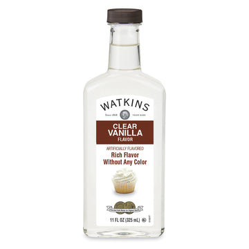 Watkins Clear Vanilla Flavor, 11 Fl. Oz. Bottle, 1 Count (Packaging May Vary)