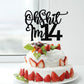 Black Flash Oh Shit I'M 14 Cake Topper, Happy 14Th Birthday/Cheers To 14 Years/Sweet 14, Funny 14Th Birthday Party Decorations S