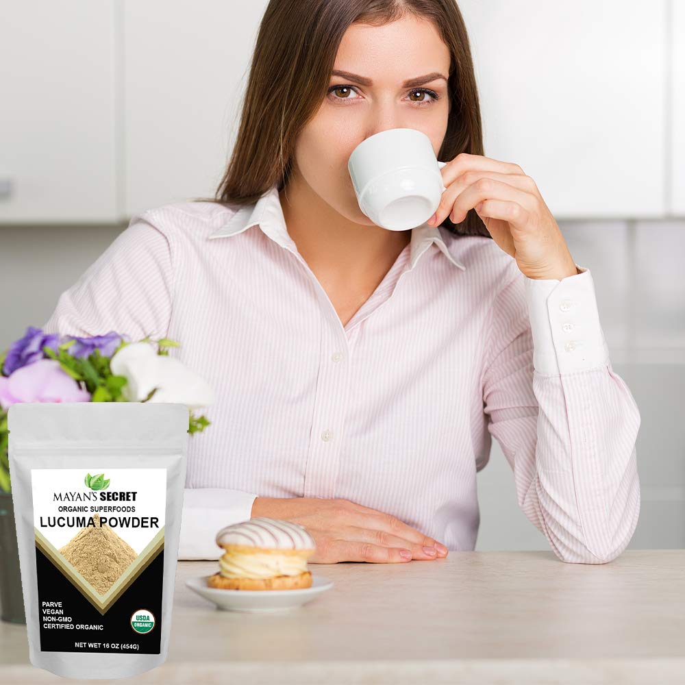 Mayan's Secret Certified Organic Lucuma Powder, 16 oz/Pack | High in nutrients