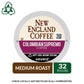 New England Coffee Colombian Supremo Medium Roast Single Serve Pods, 32Ct Box (Pack Of 1)
