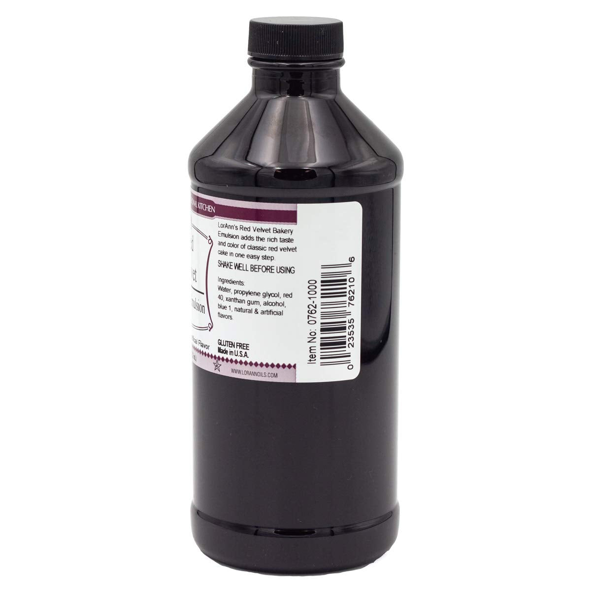 Lorann Oils Red Velvet Bakery Emulsion: True Essence, Ideal For Boosting Fruit Tones In Cakes, Cookies & Desserts, Gluten-Free, Keto-Friendly, Extract Substitute Essential For Your Kitchen, 16 Oz