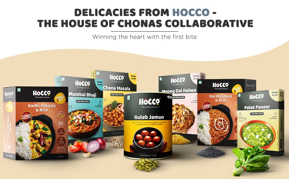Hocco Moong Dal Halwa - Ready To Eat-Instant Halwa-Serves 2,250G, Ready To Cook In 5 Mins,Dessert Mix For Diwali