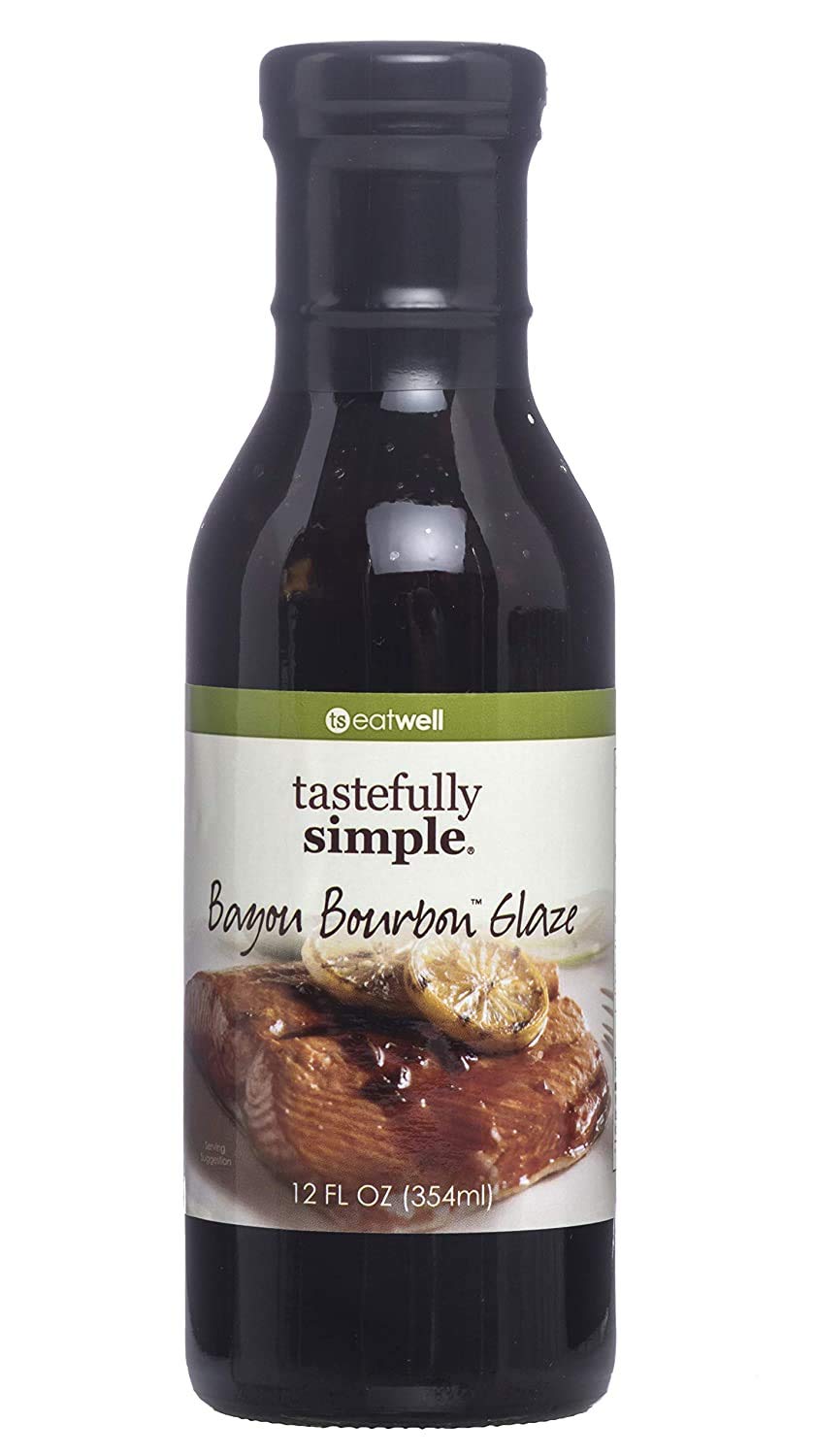 Tastefully Simple Bayou Bourbon Glaze, 12 Fl Oz, Sweet & Savory Sauce, Ideal for Cooking and Marinades