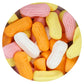 Sarahs Candy Factory 2.5 Lbs Assorted Circus Peanuts Marshmallow | Spangler Retro Candy in Jar, 40 Oz