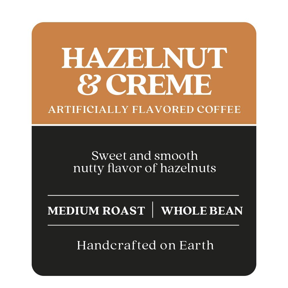 Copper Moon Medium Roast Whole Bean Coffee, Hazelnut & Cream Blend, 5 Lb