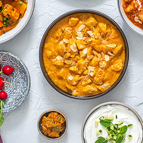 Patak'S Korma Curry Sauce 3-Step Kit, Pre-Measured Ingredients Included, Fragrant Whole Spices, Korma Curry Spice Paste, Base Sauce, No Artificial Flavors, Vegetarian Friendly, 11 Oz (Pack Of 6)