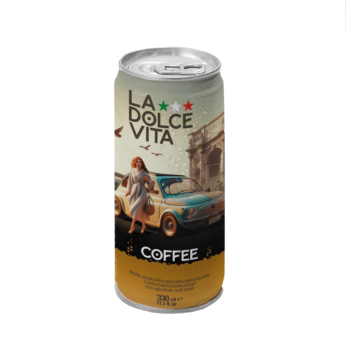 La Dolce Vita Italian Soda (Pack Of 4, Coffee)