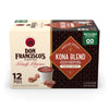 Don Franciscos Kona Blend Medium Roast K-Cup Coffee Pods, 12 Count, 10% Kona, Compatible with Keurig, Recyclable