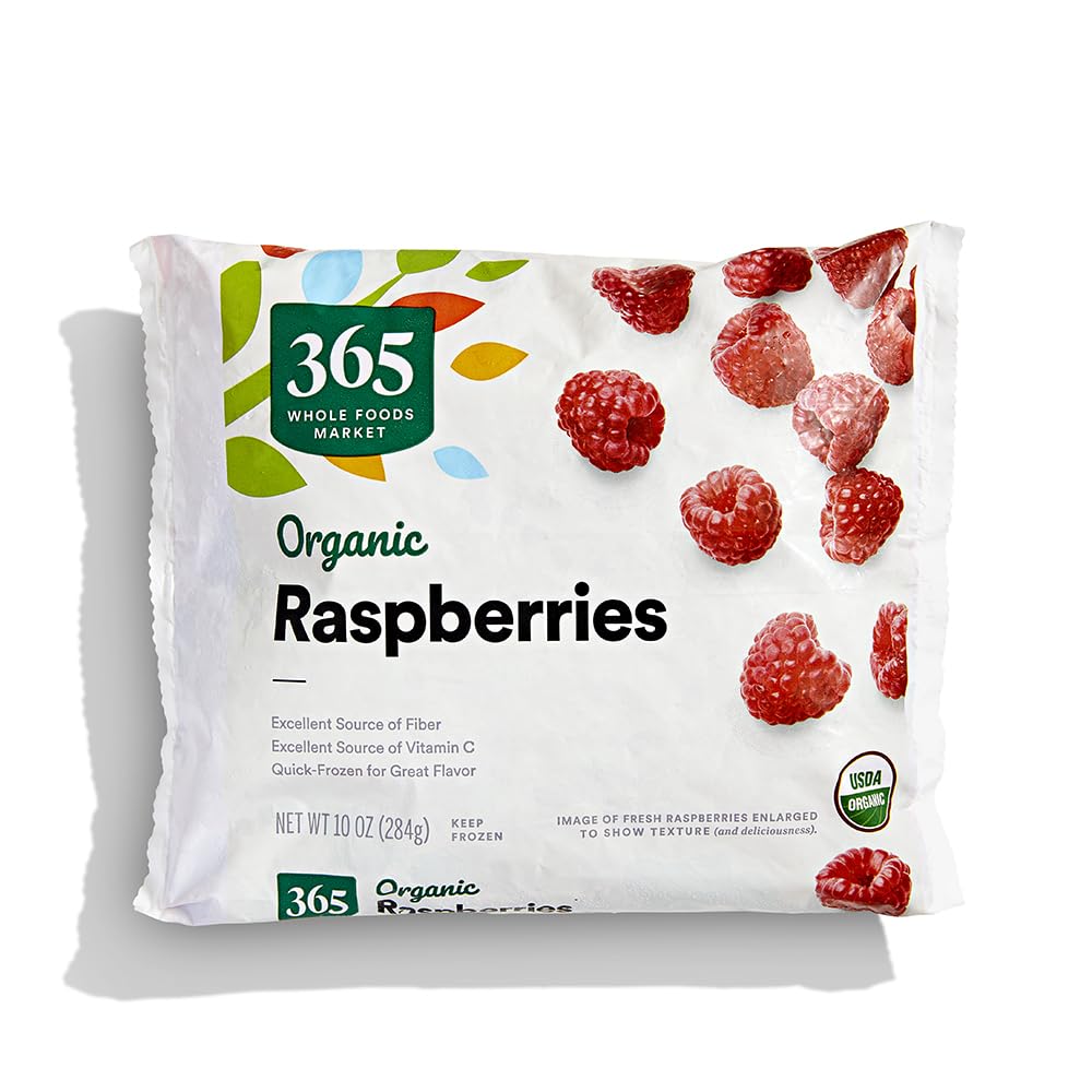 365 Everyday Value, Organic Raspberries, 10 oz, (Frozen)
