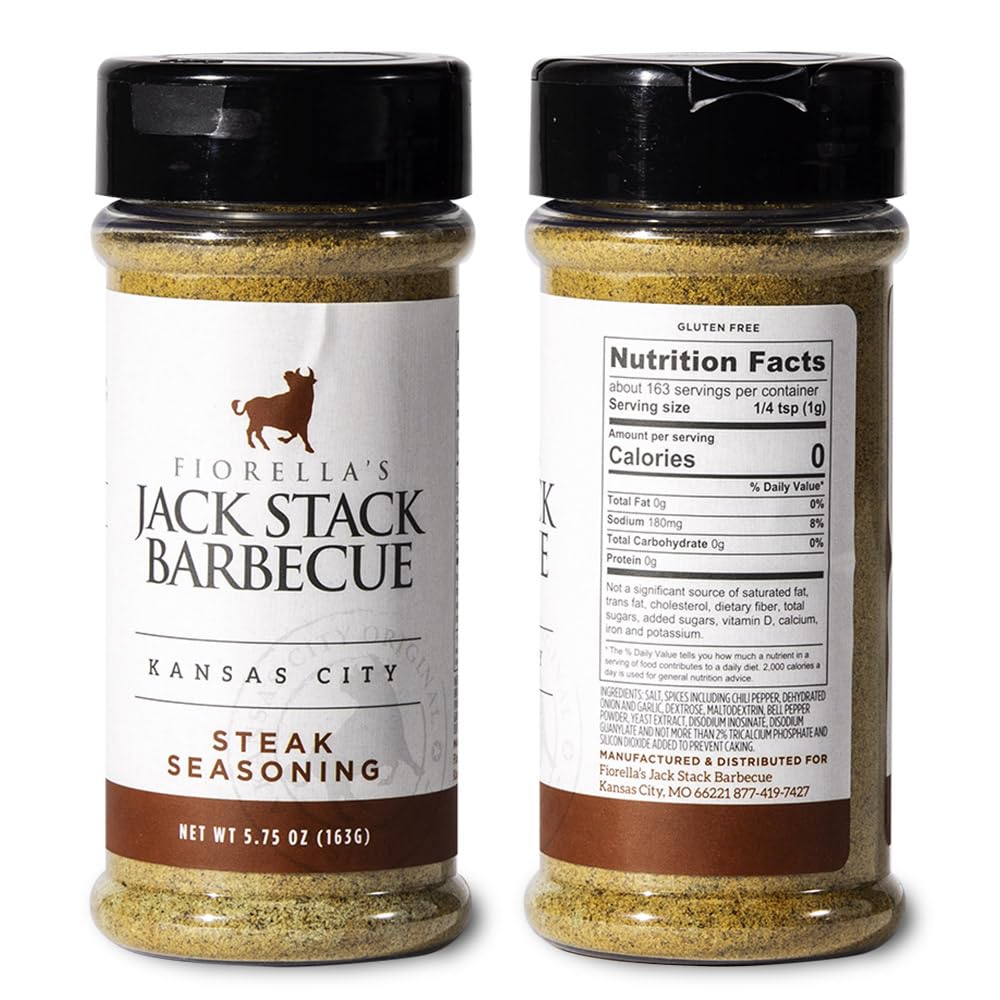 Fiorella's Jack Stack Barbecue Dry Rub Seasoning Variety Pack - 3 Pack of 7oz All Purpose, Steak, Poultry & Meat Seasonings