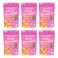 Amzi Foods | Dried Pineapple - Moringa Hibiscus (6 Pack) | All Natural Snacks | No Sugar Added Dried Pineapple | Dehydrated Frui