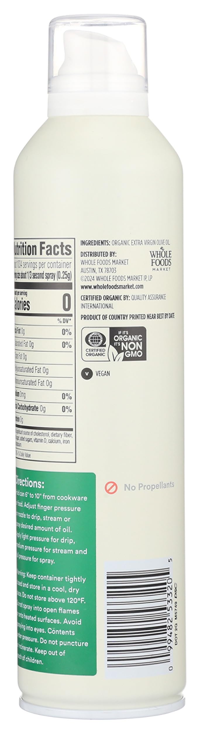 365 By Whole Foods Market  Extra Virgin Olive Oil Spray  10 Fl Oz