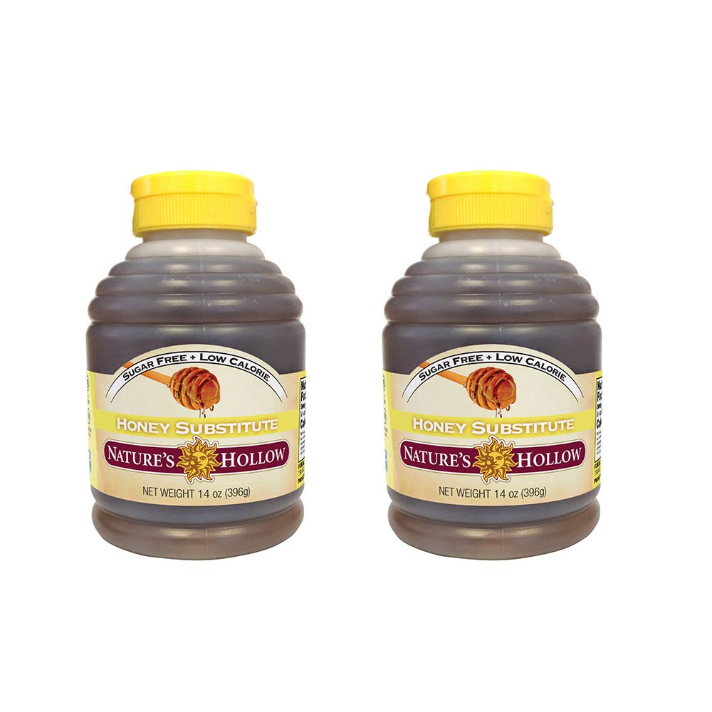 Natures Hollow Sugar-Free Honey Substitute, Non-GMO, Vegan, Gluten-Free, 14 Ounce (Pack of 2)