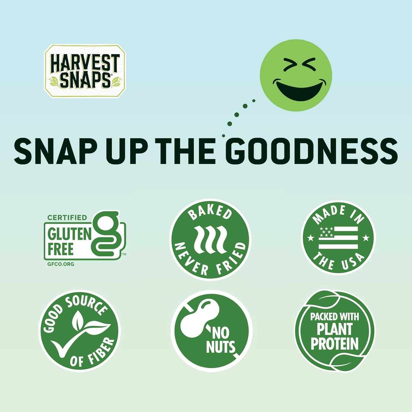 HARVEST SNAPS Veggie Chips - Lightly Salted Snack Crisps, Gluten Free, Non-GMO, 1 Ounce (Pack of 36)