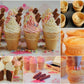 Joy Mini cups Miniature Ice cream cones For Kids Desserts cupcake cones cake Pops 42 count (1 Box42 cones)