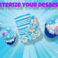 Snowflake Crystals Sanding Sugar | Sprinkles | Snowflake Sprinkles | Blue Sugar | Blue Sprinkles | Cookie Sprinkles | Manvscakes
