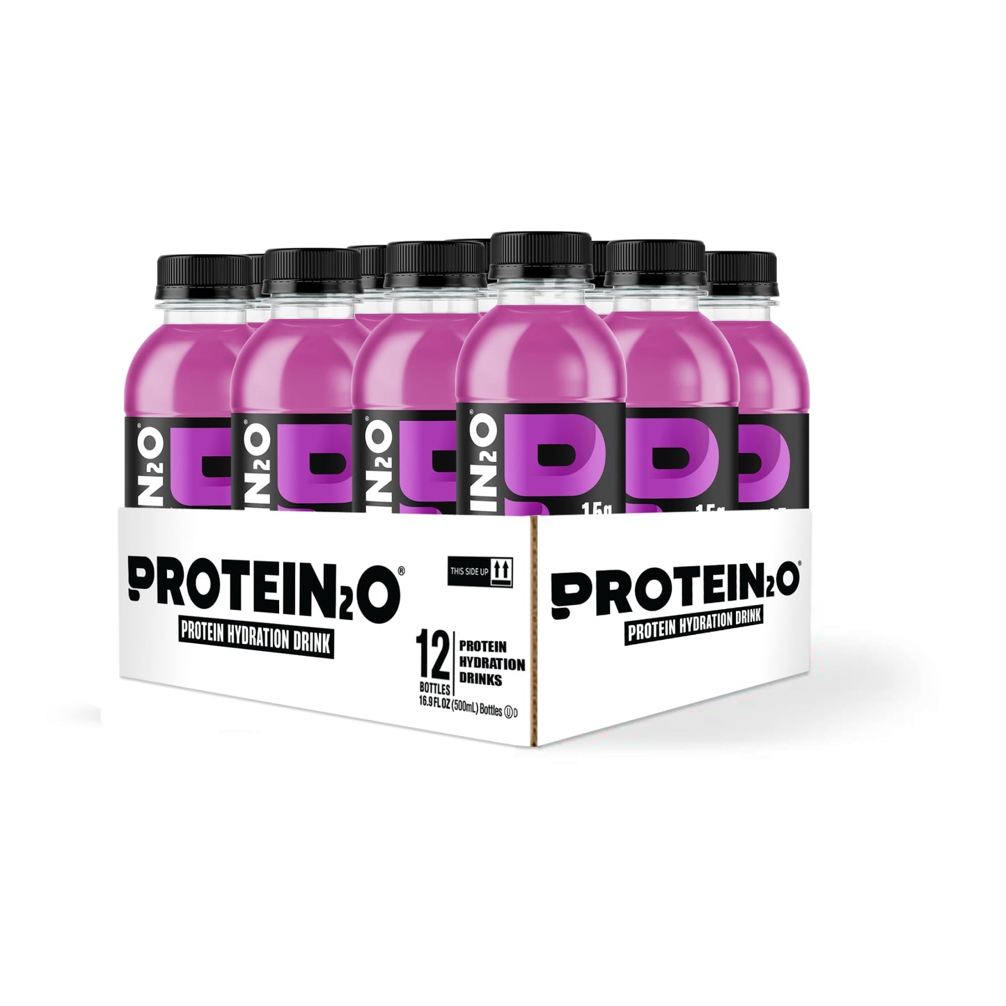 Protein2o Hydration Drink - Clear Whey Protein Isolate & Electrolytes - 15g Protein - 16.9 Fl Oz (Pack of 12) - G  Flavor