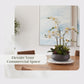 Cg Hunter Faux Orchid Plant W/Succulents, Premium Artificial Indoor Flower Display Stands 24    W/Beautiful Sculptural Blooms An