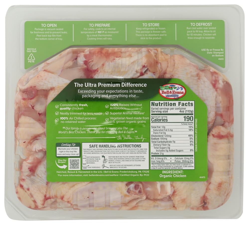 Whole Foods Market, Chicken Wing Air Chilled Organic Tray Pack Step 2