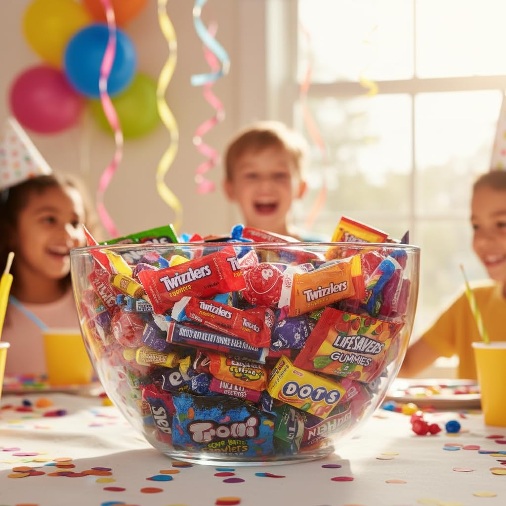 Bulk Candy Variety Pack - 2lb Assorted Christmas Candy Individually Wrapped for Pinata Candies, Kids Goodie Bags, Party Favors C