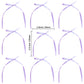 Gyufise 30Pcs Bowknot Cake Toppers, Purple Cake Decorations for Baby Shower, Birthday, Wedding - 2.9x5.7 inches