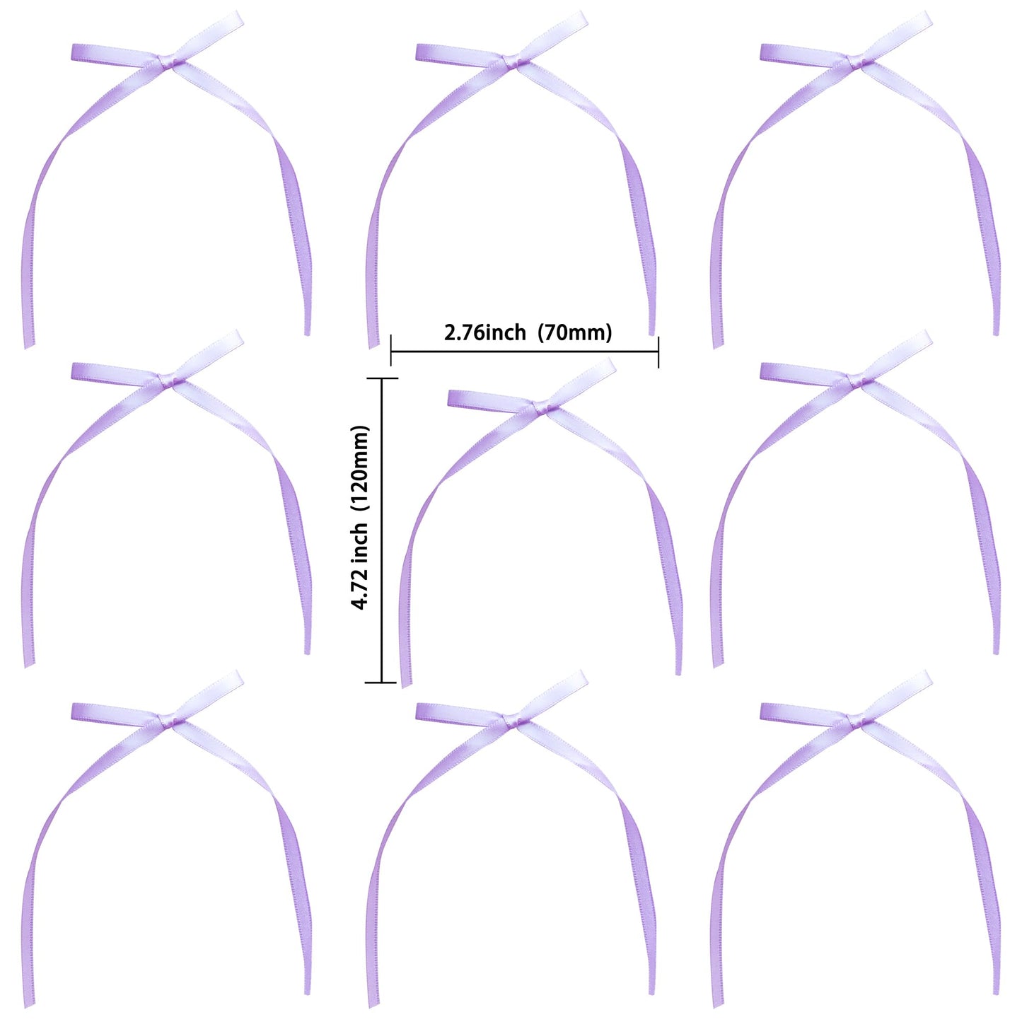 Gyufise 30Pcs Bowknot Cake Toppers, Purple Cake Decorations for Baby Shower, Birthday, Wedding - 2.9x5.7 inches