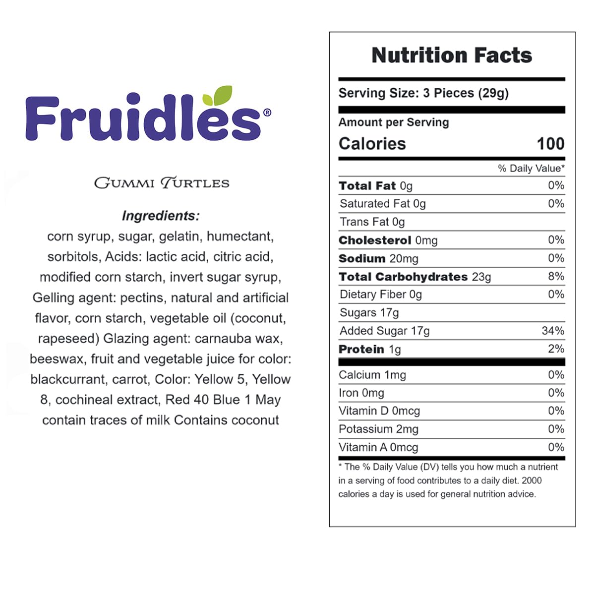 Fruidles Turtles Gummi Candy, Delicious Multicolor Fruit Flavors Gummies (4.4 Pounds)