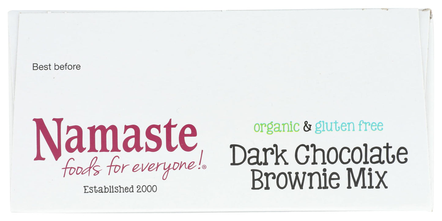 Namaste Foods Gluten Free Organic Dark Chocolate Brownie Mix, 16 Oz