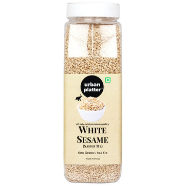 Urban Platter White Sesame (Safed Til) Seeds Shaker Jar, 600G