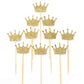 Confetti Crown Cupcake Cake Toppers Glitter,20 Pcs Cake Decoration For First Birthday, Birthday Party,Baby Shower Wedding Food D