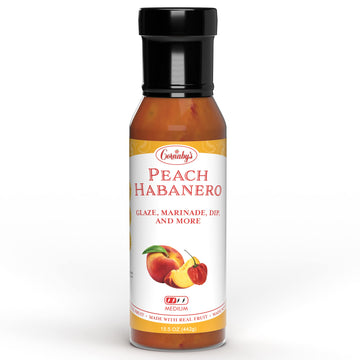Cornabys Peach Habanero Spicy Sauce (14.9 Oz.) Pack Of 1 | Perfect Combination Of Fruity And Spicy | Grilling Sauce For Chicken,
