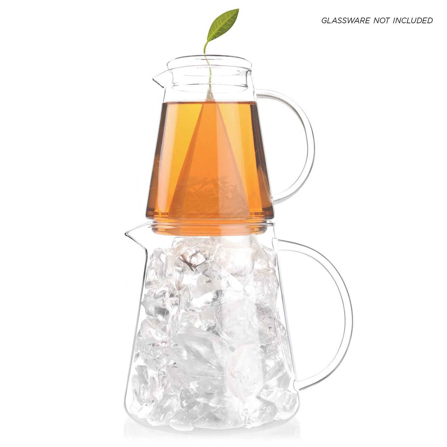 Tea Forte Iced Mango Peach Tea Over Ice, Pitcher-Size Iced Green Tea Infusers, 5 Count (Pack Of 1)