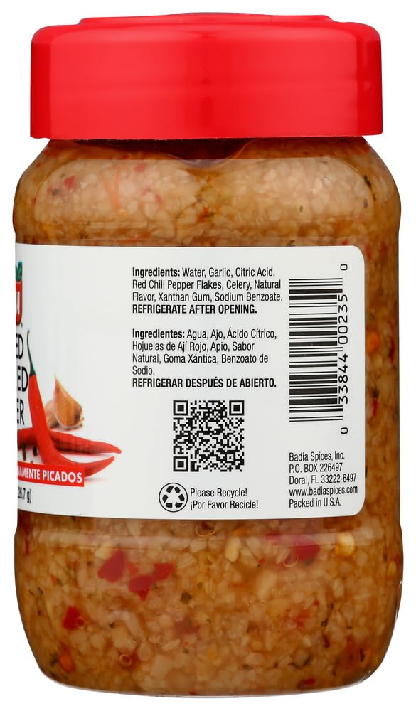 Badia Khlv00397485 8 Oz Garlic Minced Red Chili Spice