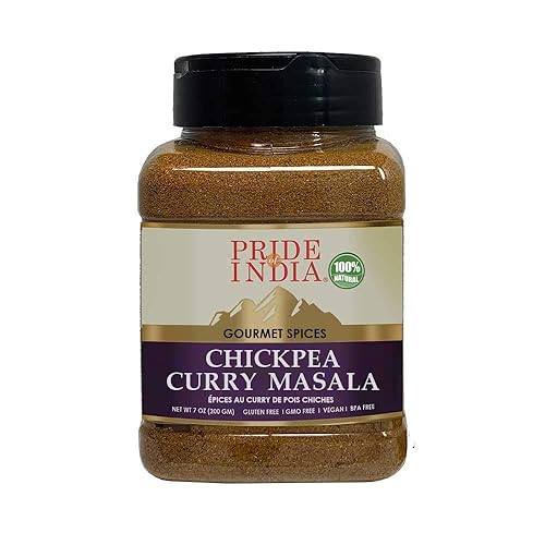 Pride Of India - Chickpea Curry Masala Seasoning Spice ?Authentic Indian Taste ?Spice Blend For Curry Dishes ?Gourmet & Flavorfu