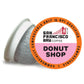San Francisco Bay Compostable Coffee Pods - Donut Shop (12 Ct) K Cup Compatible Including Keurig 2.0, Light Roast