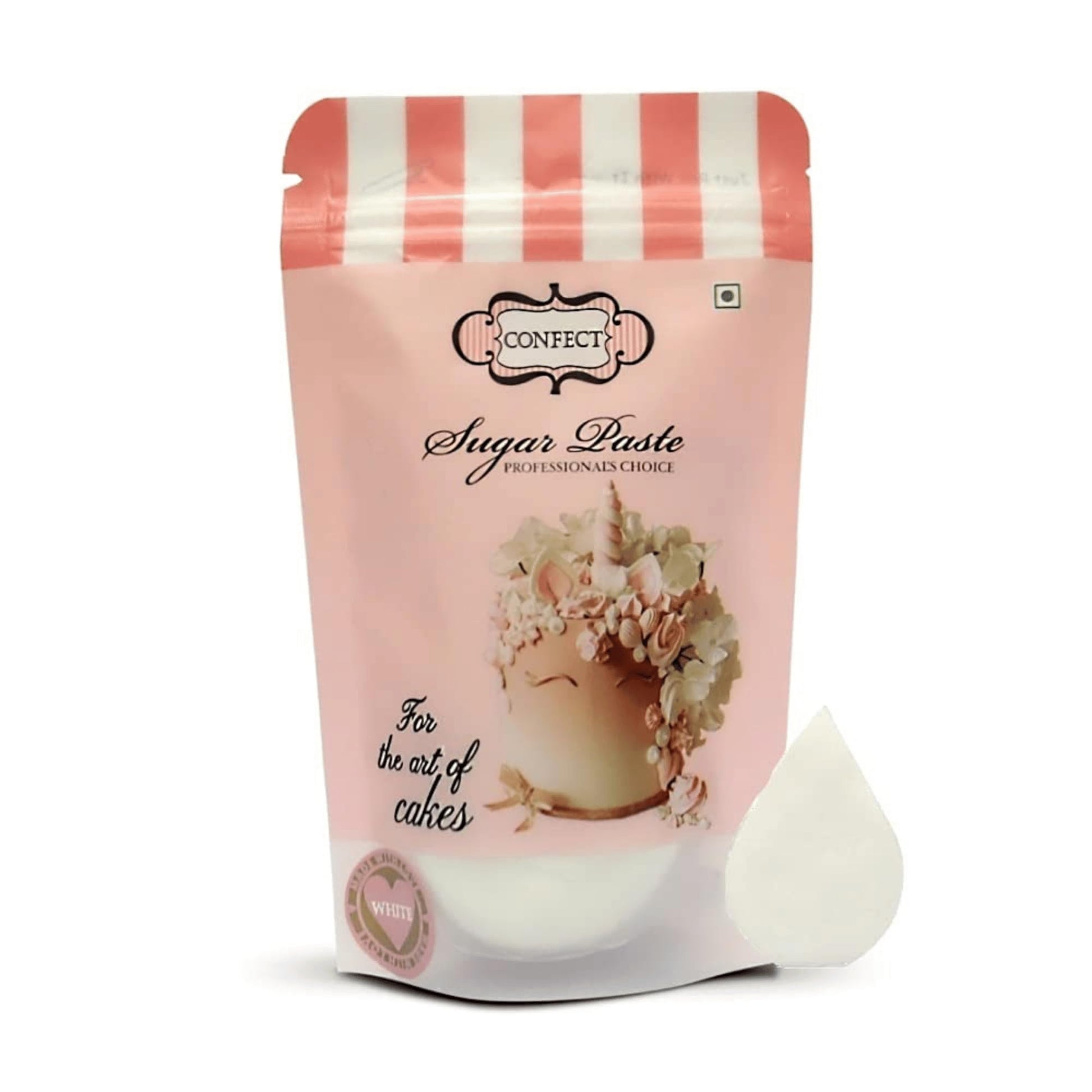 Confect Fondant For Cakes White Fondant Chefs Choice For Cake Decorating 8.8 Oz