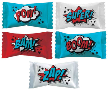 Fruidles Superhero Buttermints, Soft Fruity Candies, After Dinner Mints, Fat-Free, Kosher Certified, Individually Wrapped (55 Pi