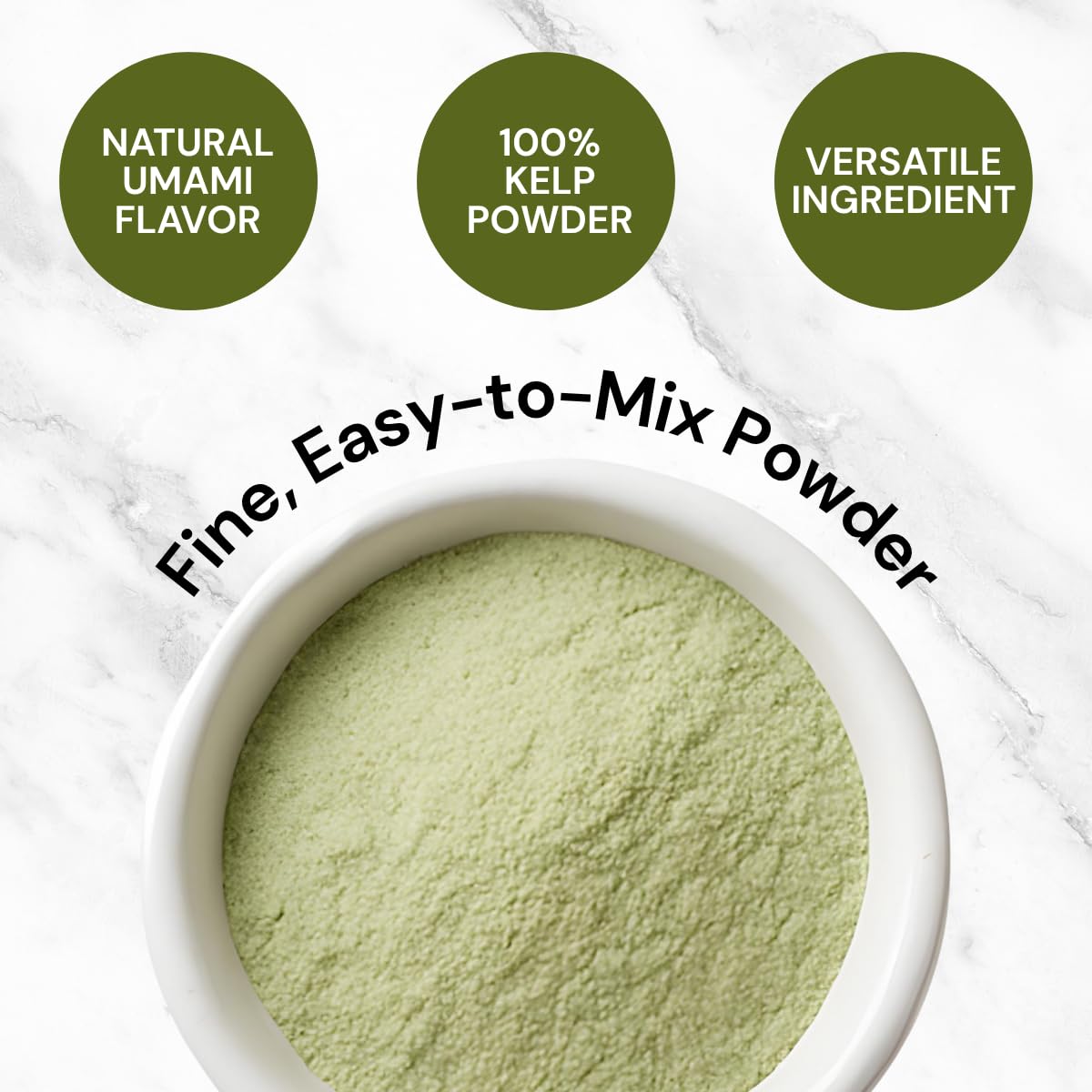 Asiatic Dishes Korean Kelp Powder 8oz - Pure Kombu Seaweed Seasoning, Non-GMO, No MSG, Single Ingredient