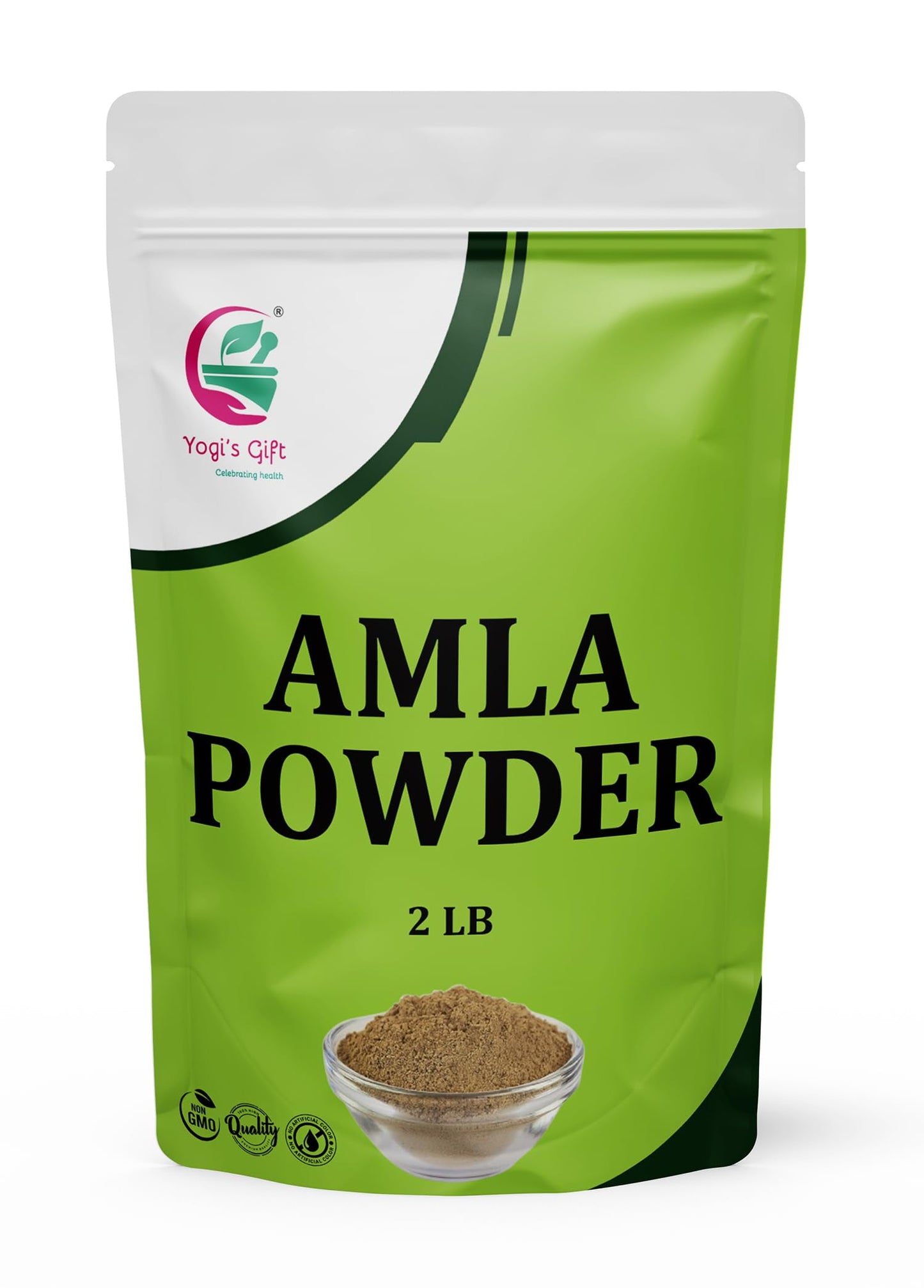 Amla Powder 2 Lb  Finely Ground Raw Powder For Smoothies & Recipes  100% Pure Indian Gooseberry Powder  2 Lb Bulk Pack  Resealable Bag For Freshness - By Yogis Gift