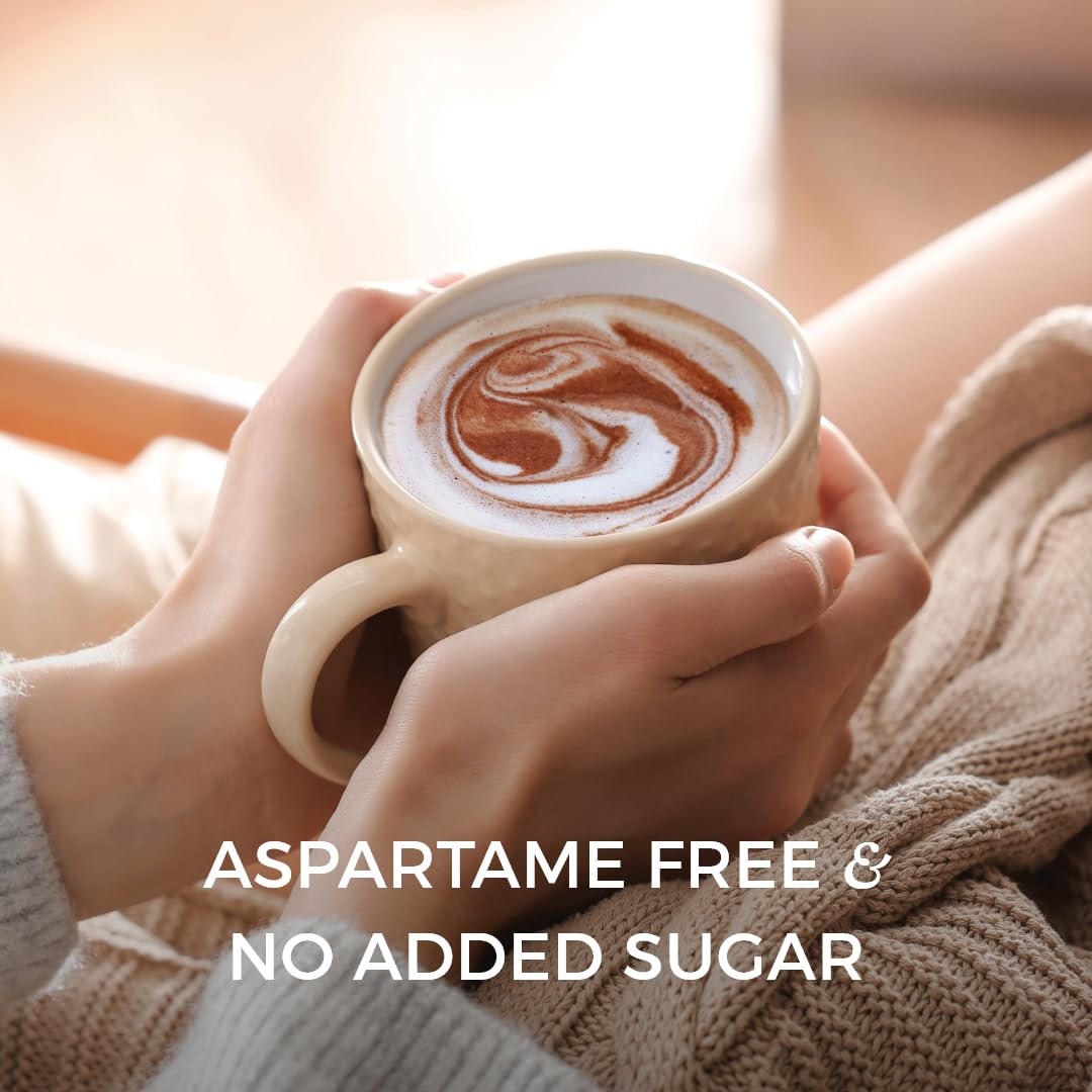 NOMU Skinny 60% Cocoa Hot Chocolate, 33 Servings, No Sugar Added, 20 Calories, Rich Chocolate Flavor, Keto-Friendly, High Protei
