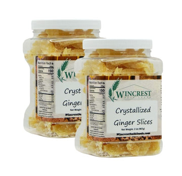 Crystallized Ginger Slices - 2 Lb Tub (Pack of 2)