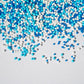 NIPEOR Edible Pearl Sprinkles for Cake Decorating - 2mm Blue Light Blue - 130g/4.6oz 1 Bottle