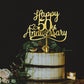 Sleyberoy Acrylic Happy 50Th Anniversary Cake Toppers -Wedding Anniversary Party Decorations, 50Th Wedding Anniversary, Company