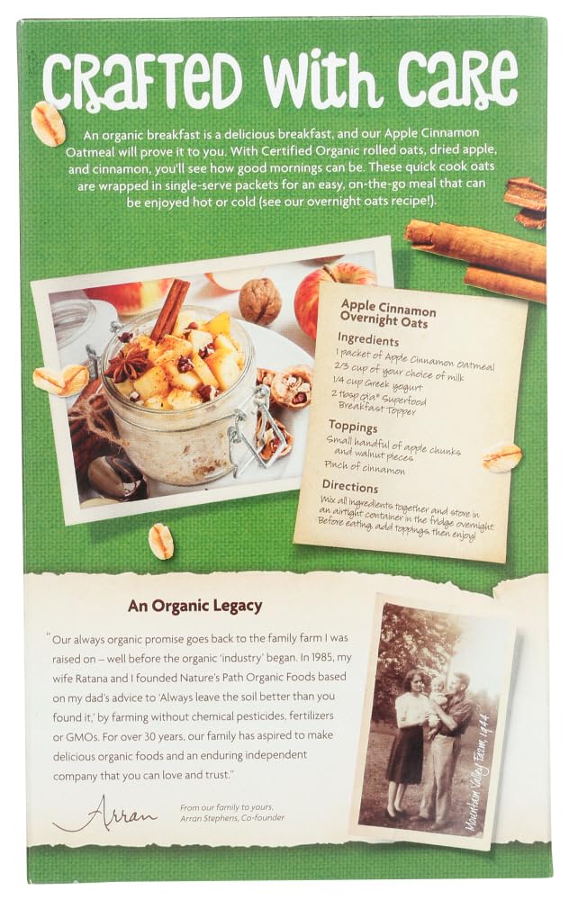 Natures Path Cereal Hot Apl Cin Org 8Ct2