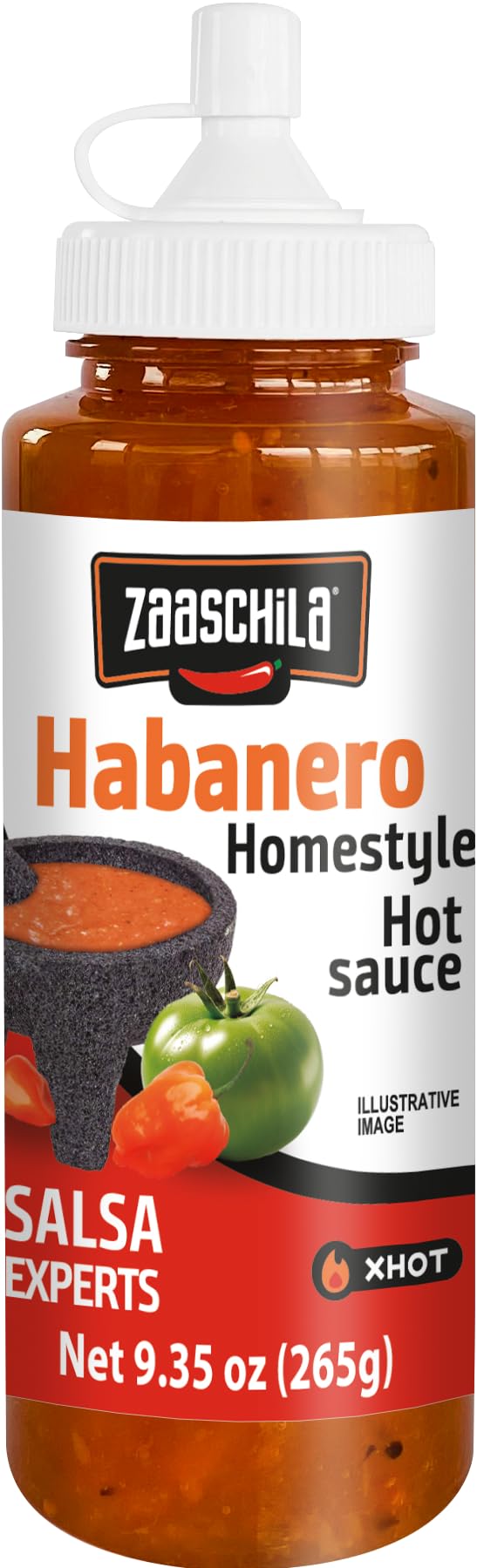 Zaaschila Mexican Sauce Guacamole-Habanero, Habanero, Brava 9.35oz (265g) 3pc pack (Packaging may vary)